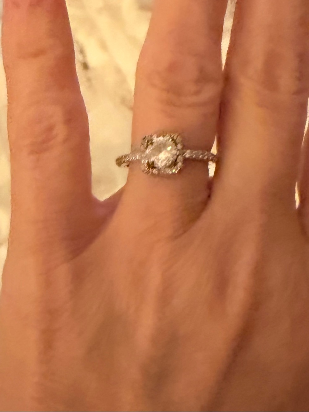 HOLD! DO NOT BUY! For L ONLY ! Gorgeous 2 carat moissanite ring - Picture 3 of 3